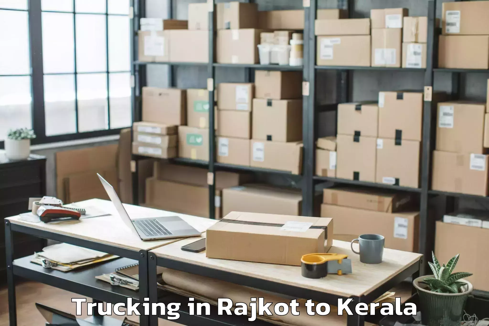 Get Rajkot to Piravam Trucking